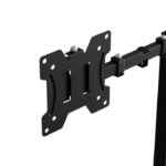 Soporte de Escritorio para Dos Monitores de 13″ a 32″ con Puertos USB-C, USB-A y Salida CA - Negro - Imagen 5