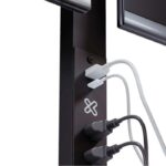 Soporte de Escritorio para Dos Monitores de 13″ a 32″ con Puertos USB-C, USB-A y Salida CA - Negro - Imagen 2
