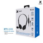 Xtech XTH-245 Xtech Audífonos USB-C para Conferencias con Micrófono con Cancelación de Ruido, Controles en Línea y Compatibles con Windows, macOS y ChromeOS - Negro - Imagen 4