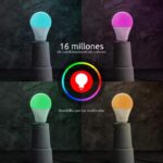 Nexxt Kit de 4 Bombillas Inteligentes LED RGB Wi-Fi 9W - E26/27 - Imagen 4