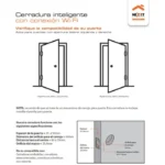 Nexxt Cerradura Inteligente Wi-Fi, 5 Métodos de Acceso, Autolock, Control desde App – Gris – MM107NXT58 - Imagen 2