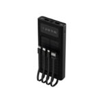 Xtech XPB-100 Solar Powebank Universal 10000 mAh USB-C y bidireccional, Micro-USB, Lightning, USB-A - Negro - Imagen 4