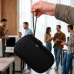 Xtech Estuche Organizador de Viaje Singapore para Accesorios Tecnológicos con Doble Compartimento - Negro-XTB-060 - Imagen 2