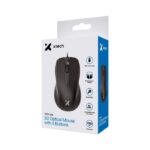 Xtech XTM-206 Mouse Óptico Alámbrico, 3 Botones, 1200 DPI - Negro
