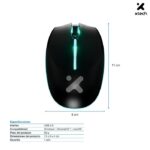 Xtech XTM-318 Mouse Óptico Inalámbrico, 4 Botones, 3200 DPI, Iluminación LED - Negro - Imagen 4
