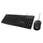 Xtech Combo Teclado y Mouse Alámbrico en Español XTK-302S | USB, Mouse Óptico 1000 DPI - Negro