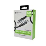 Klip Xtreme PowerGo 750 USB-C 2.0 240W PD 3.1 - 1.8mts Negro-KAC-750-6FT