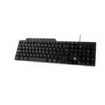 Xtech Teclado Alámbrico USB con Teclas Multimedia en Español Negro-XTK-160S