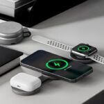 Klip Xtreme PowerDesk Flex Cargador Inalámbrico 3 en 1 Plegable de 15W, Compatible con Smartphone, Apple Watch y Audífonos, USB-C - Plateado-KDC-250 - Imagen 2