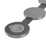Klip Xtreme PowerDesk Flex Cargador Inalámbrico 3 en 1 Plegable de 15W, Compatible con Smartphone, Apple Watch y Audífonos, USB-C - Plateado-KDC-250 - Imagen 5