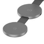 Klip Xtreme PowerDesk Flex Cargador Inalámbrico 3 en 1 Plegable de 15W, Compatible con Smartphone, Apple Watch y Audífonos, USB-C - Plateado-KDC-250 - Imagen 6