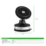 Klip Xtreme Cargador Inalámbrico Magnético 15W para Auto con Soporte 360°, Compatible MagSafe y USB-C-KCW-250 - Imagen 2