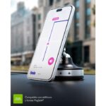 Klip Xtreme Cargador Inalámbrico Magnético 15W para Auto con Soporte 360°, Compatible MagSafe y USB-C-KCW-250 - Imagen 6