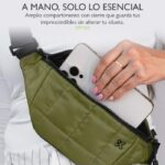 Klip Xtreme KFP-550 Riñonera, Nylon Resistente, Repelente al Agua, Cremalleras Impermeables - Verde Oscuro - Imagen 5