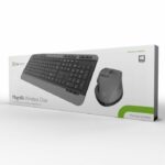Klip Xtreme Combo Teclado y Mouse Magnifik Wireless Inalambrico en Español Negro y Gris-KBK-520