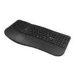 Klip Xtreme Teclado Ergonómico Inalámbrico 2.4Ghz en Español Negro-KBK-530S