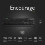 Klip Xtreme Teclado y Mouse Inalámbrico Bluetooth 5.0 + 2.4GHz, Multidispositivo (hasta 4 equipos), Español Latino, 105 Teclas y DPI Ajustable | Kit Silencioso con Receptor USB-KBK-750 - Imagen 5