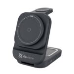 Klip Xtreme Base de Carga 3 en 1 15W, USB-C, Compatible con iPhone, Apple Watch-KDC-150