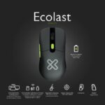 Klip Xtreme Mouse Inalámbrico Recargable 2.4GHz + Bluetooth, 2400 DPI, 6 Botones, USB-C y USB-A, Batería hasta 100H | Ratón Ergonómico Silencioso Multidispositivo - Negro-KMW-775 - Imagen 3