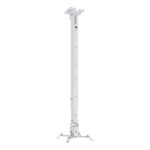 Klip Xtreme Soporte de Techo para Proyector KPM-611 Universal, Ajustable en Altura 73-120 cm, Soporta Hasta 20 kg - Blanco - Imagen 2