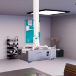 Klip Xtreme Soporte de Techo para Proyector KPM-611 Universal, Ajustable en Altura 73-120 cm, Soporta Hasta 20 kg - Blanco - Imagen 9